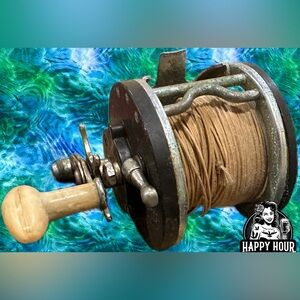 Vintage Ocean City No. 112 Conventional Fishing Reel Made in Phila. USA